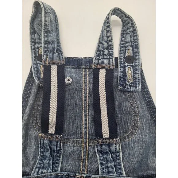 Polo Ralph Lauren Girls Denim Paint Splash Overall Dress SZ 5 - Picture 9 of 9